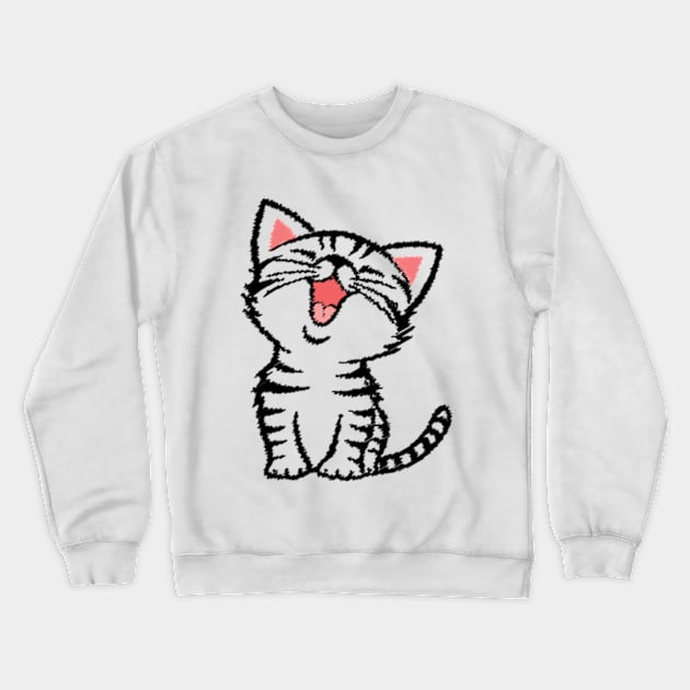 American Shorthair Happy Crewneck Sweatshirt by RiseInspired